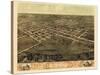 1868, Marion Bird's Eye View, Iowa, United States-null-Stretched Canvas