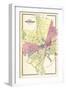 1868, New Haven City Map, Connecticut, United States-null-Framed Giclee Print