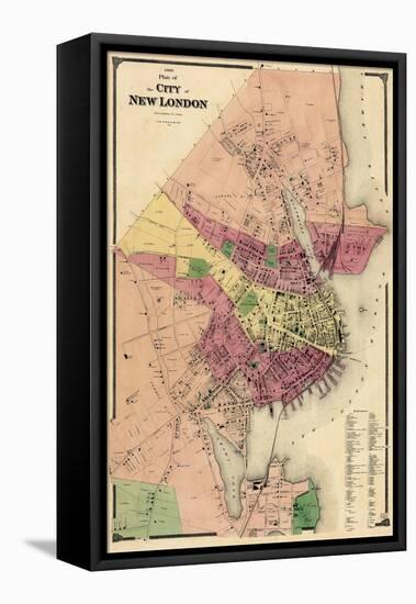 1868, New London City, Connecticut, United States-null-Framed Stretched Canvas