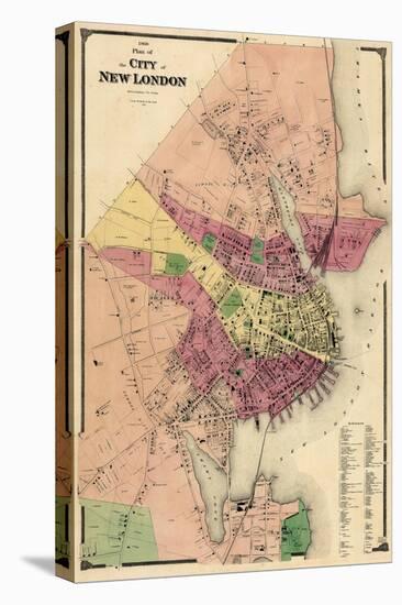 1868, New London City, Connecticut, United States-null-Stretched Canvas