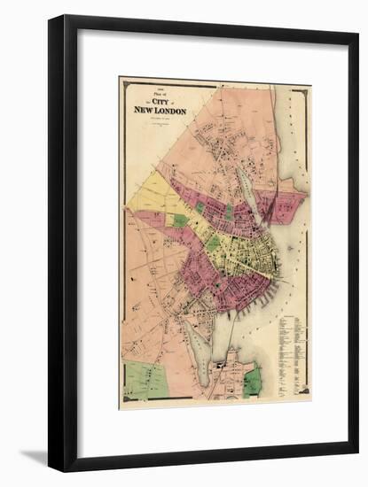1868, New London City, Connecticut, United States-null-Framed Giclee Print
