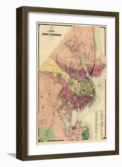 1868, New London City, Connecticut, United States-null-Framed Giclee Print