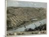 1868, Omaha 1868 Bird's Eye View, Nebraska, United States-null-Mounted Giclee Print