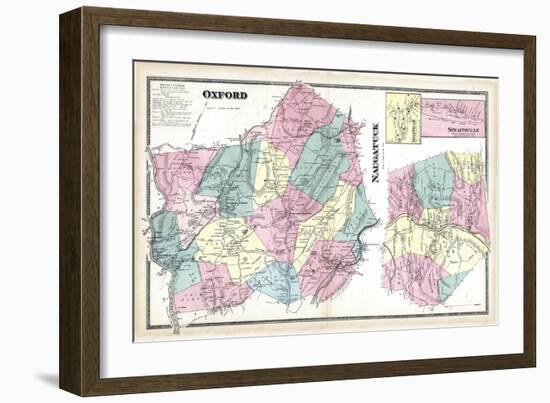 1868, Oxford, Naugatuck, Millville, Straitville, Connecticut, United States-null-Framed Giclee Print