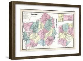 1868, Oxford, Naugatuck, Millville, Straitville, Connecticut, United States-null-Framed Giclee Print