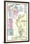 1868, Prospect, Oxford Town, Naugatuck Plan, Connecticut, United States-null-Framed Giclee Print