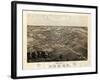 1868, Romeo Bird's Eye View, Michigan, United States-null-Framed Giclee Print