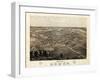 1868, Romeo Bird's Eye View, Michigan, United States-null-Framed Giclee Print