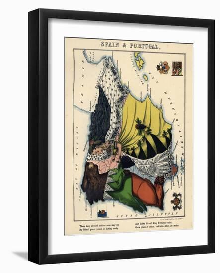 1868, Spain, Portugal-null-Framed Giclee Print