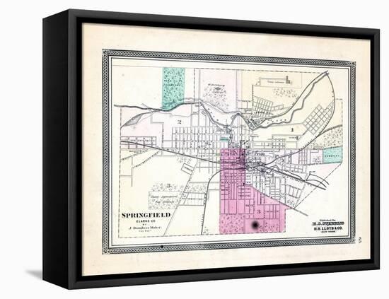 1868, Springfield, Ohio, United States-null-Framed Stretched Canvas