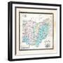 1868, State Geological Map, Ohio, United States-null-Framed Giclee Print