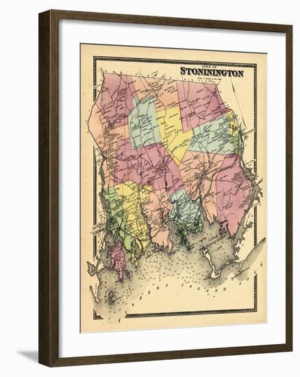 1868, Stonington Town, Connecticut, United States-null-Framed Giclee Print