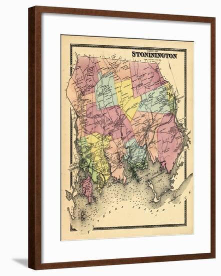 1868, Stonington Town, Connecticut, United States-null-Framed Giclee Print