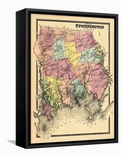 1868, Stonington Town, Connecticut, United States-null-Framed Stretched Canvas