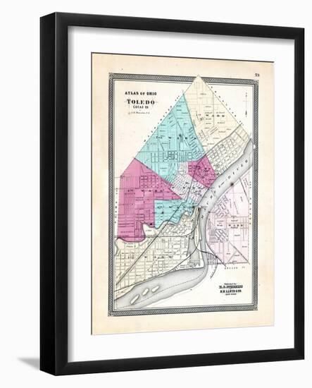 1868, Toledo, Ohio, United States-null-Framed Giclee Print