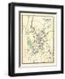 1868, Waterbury City Plan, Connecticut, United States-null-Framed Giclee Print