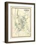 1868, Waterbury City Plan, Connecticut, United States-null-Framed Giclee Print