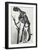 1868 Waterhouse Hawkins & Hadrosaur-Stewart Stewart-Framed Photographic Print