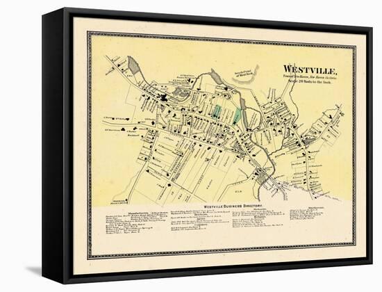 1868, Westville Town, Connecticut, United States-null-Framed Stretched Canvas