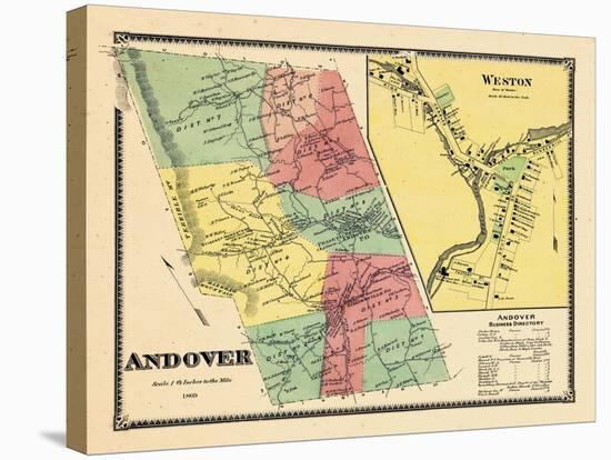 1869, Andover, Weston Town, Vermont, United States-null-Stretched Canvas