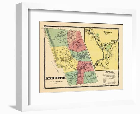 1869, Andover, Weston Town, Vermont, United States-null-Framed Giclee Print