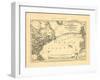 1869, Atlantic Ocean, Telegraph Communication between France, England, and America-null-Framed Giclee Print