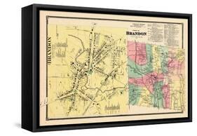 1869, Brandon, Brandon Town, Vermont, United States-null-Framed Stretched Canvas