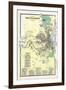 1869, Brattleboro Plan, Vermont, United States-null-Framed Giclee Print