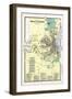 1869, Brattleboro Plan, Vermont, United States-null-Framed Giclee Print