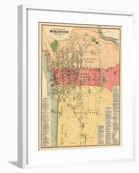 1869, Burlington, Vermont, United States-null-Framed Giclee Print