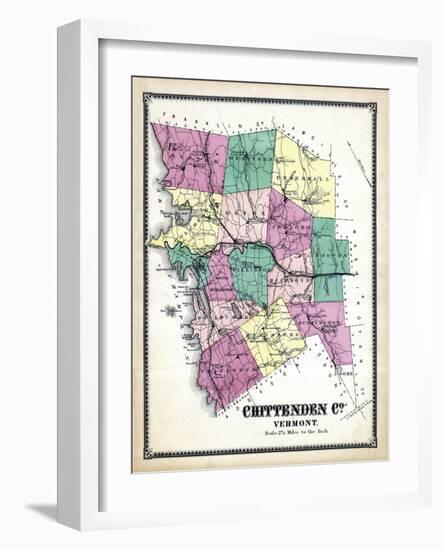 1869, Chittenden County, Vermont, United States-null-Framed Giclee Print