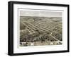 1869, Columbia Bird's Eye View, Missouri, United States-null-Framed Giclee Print