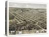 1869, Columbia Bird's Eye View, Missouri, United States-null-Stretched Canvas