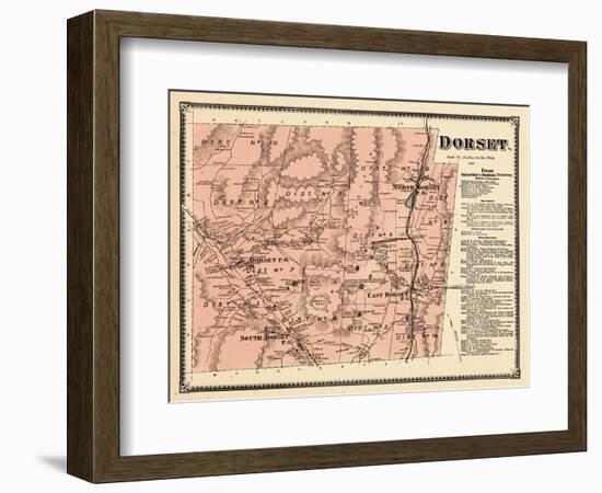 1869, Dorset, Vermont, United States-null-Framed Giclee Print