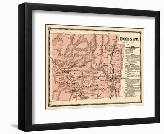 1869, Dorset, Vermont, United States-null-Framed Giclee Print