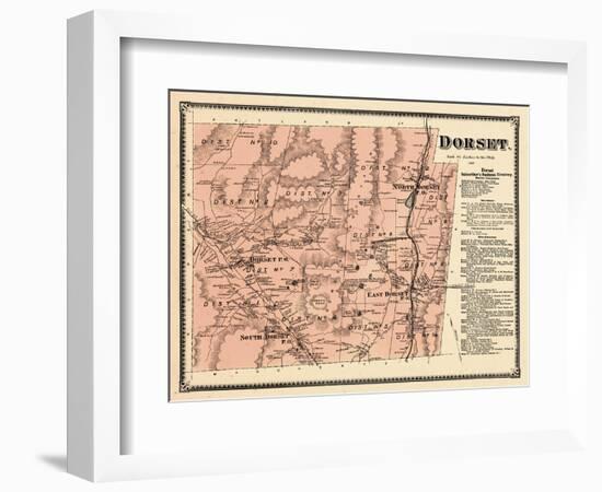 1869, Dorset, Vermont, United States-null-Framed Giclee Print