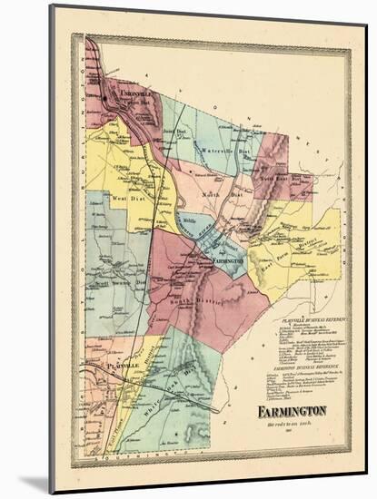 1869, Farmington, Connecticut, United States-null-Mounted Giclee Print