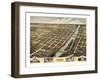 1869, Geneva Bird's Eye View, Illinois, United States-null-Framed Giclee Print