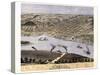 1869, Hannibal Bird's Eye View, Missouri, United States-null-Stretched Canvas