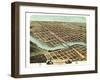 1869, Kankakee Bird's Eye View, Illinois, United States-null-Framed Giclee Print