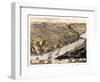 1869, Kansas City Bird's Eye View, Missouri, United States-null-Framed Giclee Print