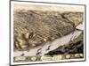 1869, Kansas City Bird's Eye View, Missouri, United States-null-Mounted Giclee Print