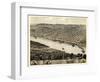 1869, Leavenworth Bird's Eye View, Kansas, United States-null-Framed Giclee Print