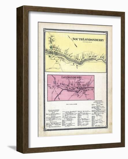 1869, Londonderry South, Londonderry, Vermont, United States-null-Framed Giclee Print