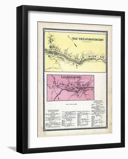 1869, Londonderry South, Londonderry, Vermont, United States-null-Framed Giclee Print