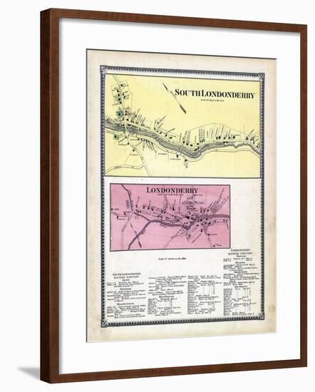 1869, Londonderry South, Londonderry, Vermont, United States-null-Framed Giclee Print