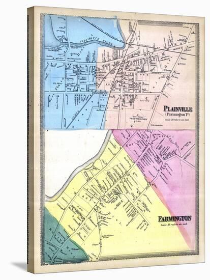 1869, Plainville, Farmington Town, Connecticut, United States-null-Stretched Canvas