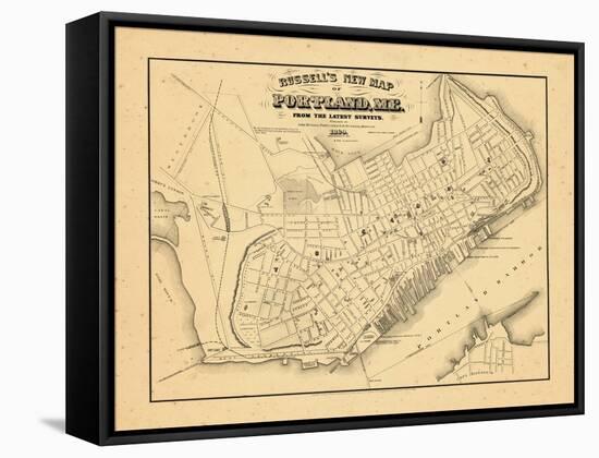 1869, Portland, Maine-null-Framed Stretched Canvas