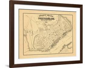 1869, Portland, Maine-null-Framed Giclee Print