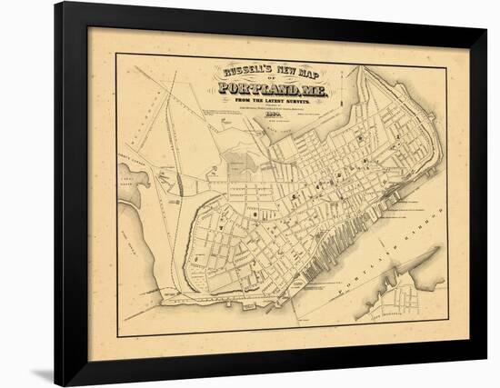 1869, Portland, Maine-null-Framed Giclee Print